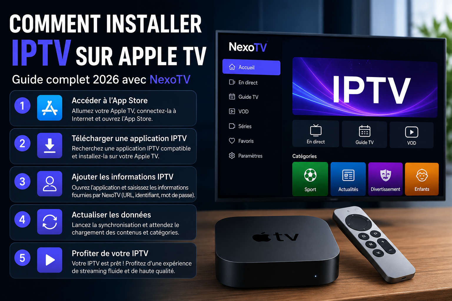 Comment installer IPTV sur Apple TV