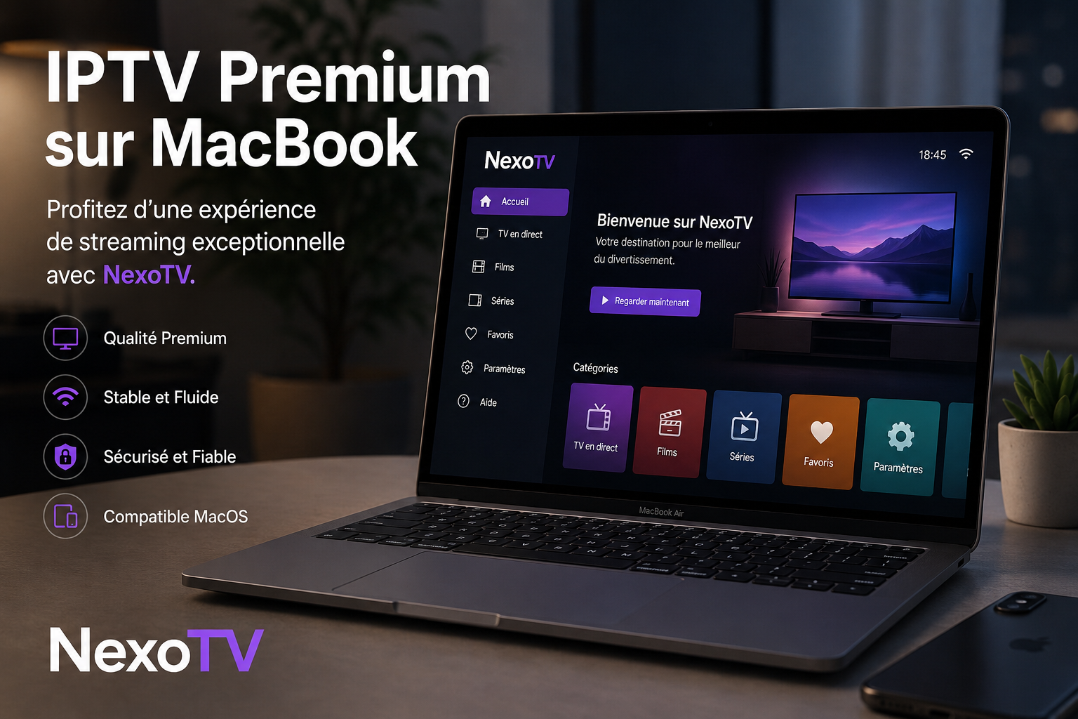 IPTV Premium sur MacBook
