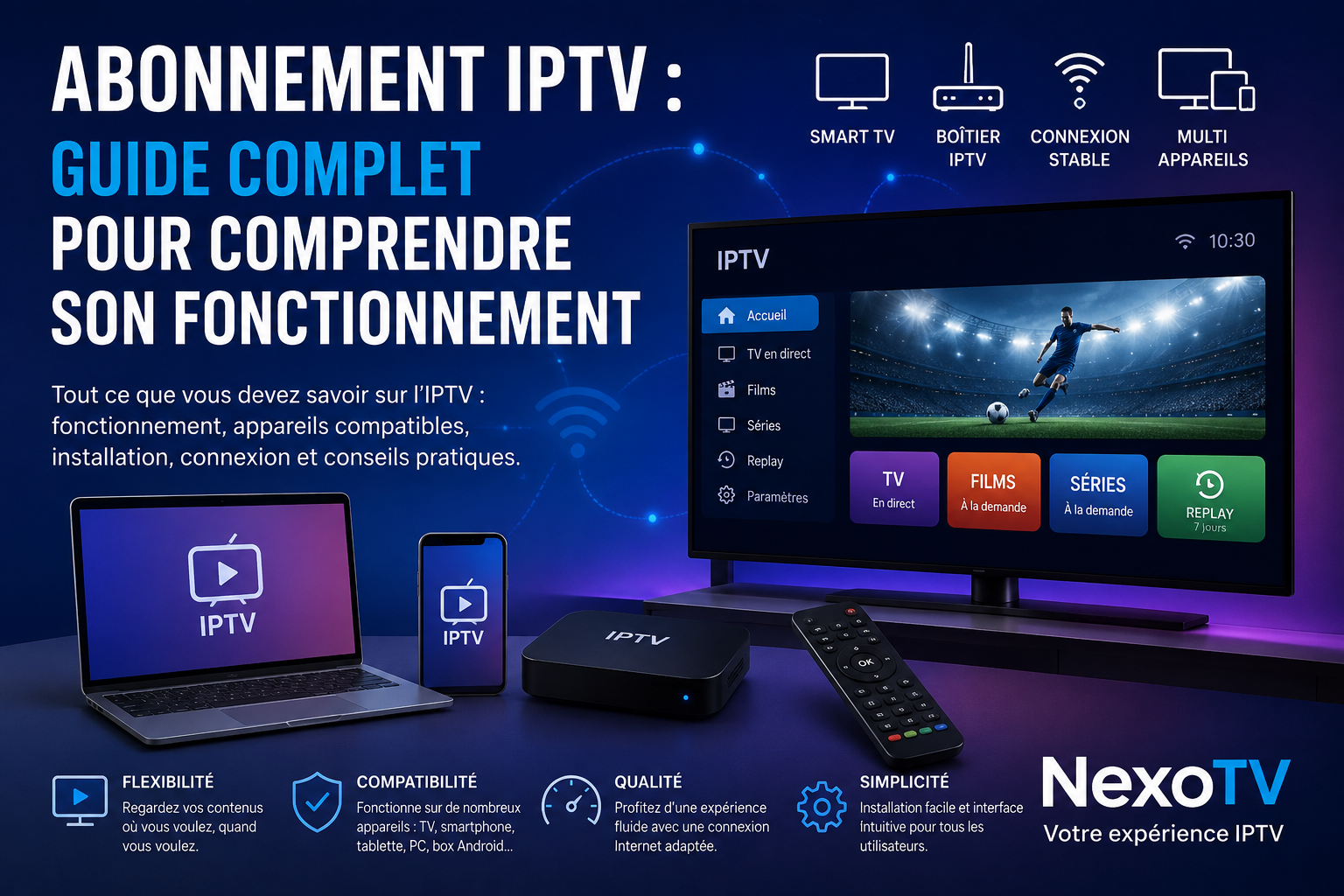 Abonnement IPTV : Guide Simple et Complet