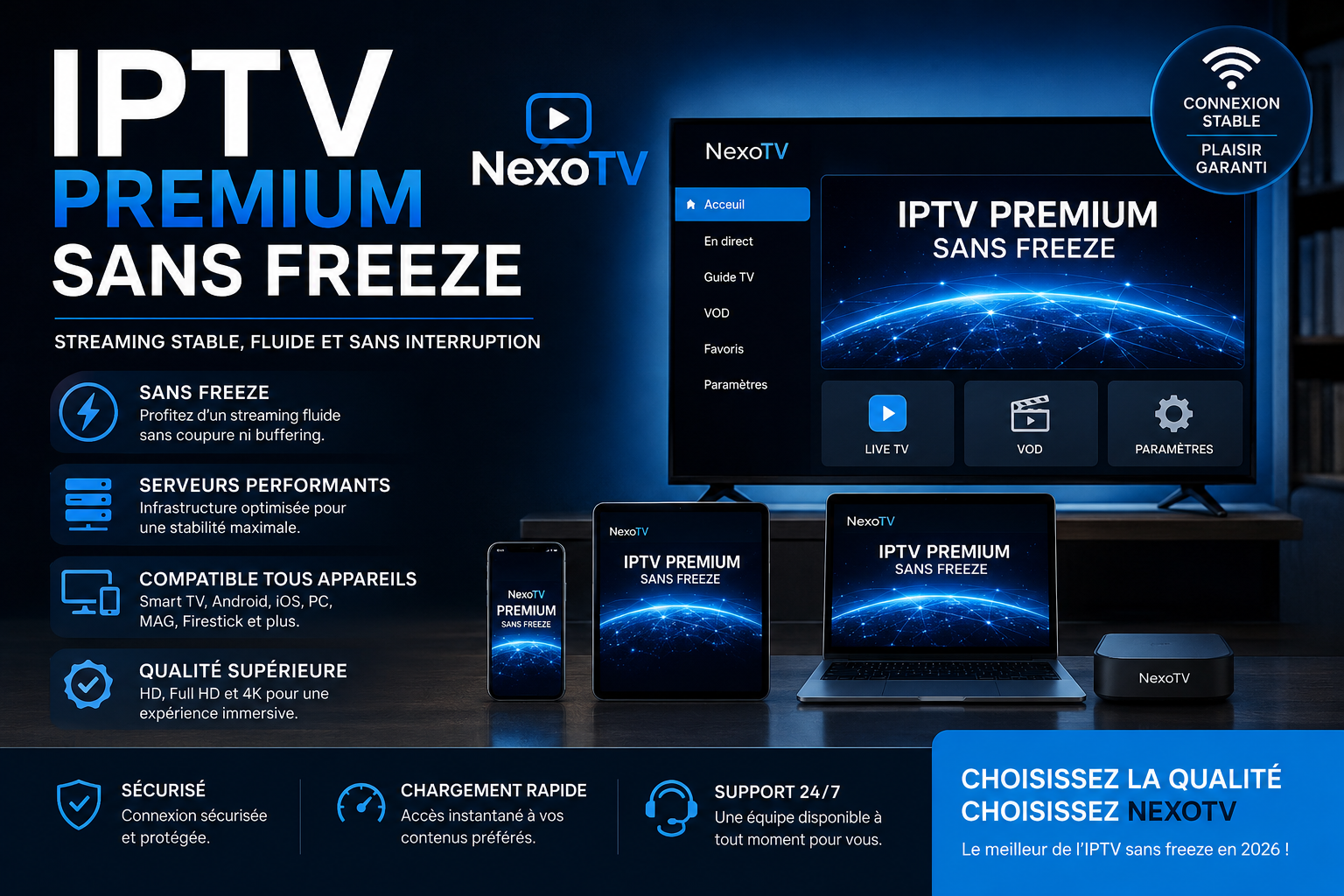 IPTV Premium sans freeze