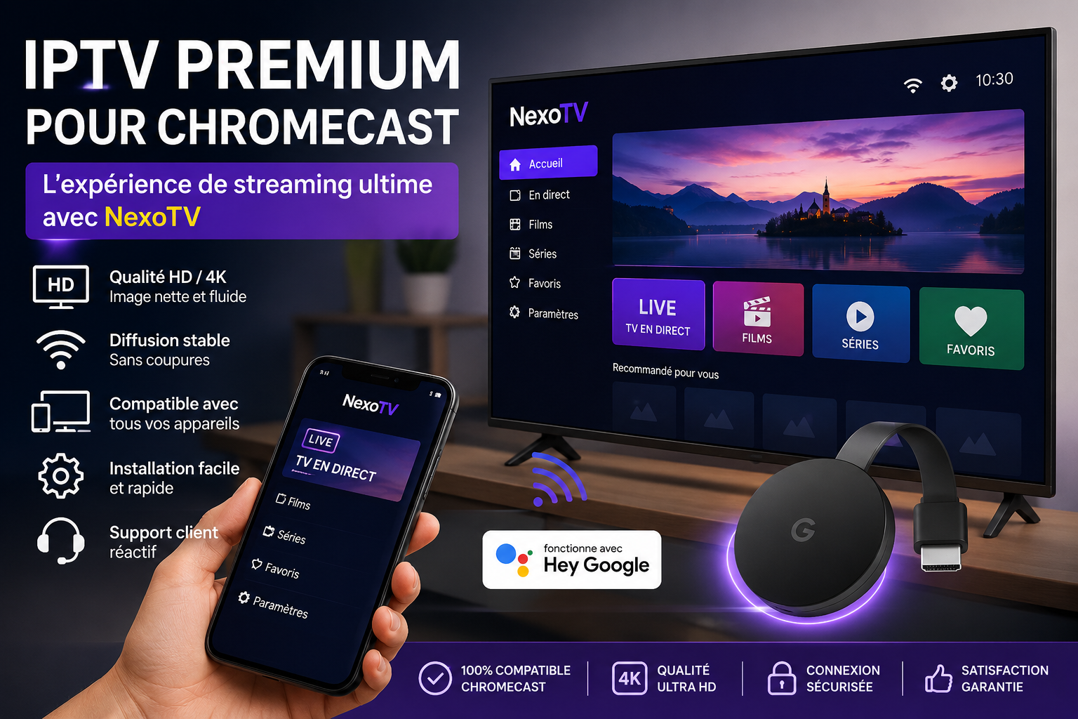 IPTV Premium pour Chromecast