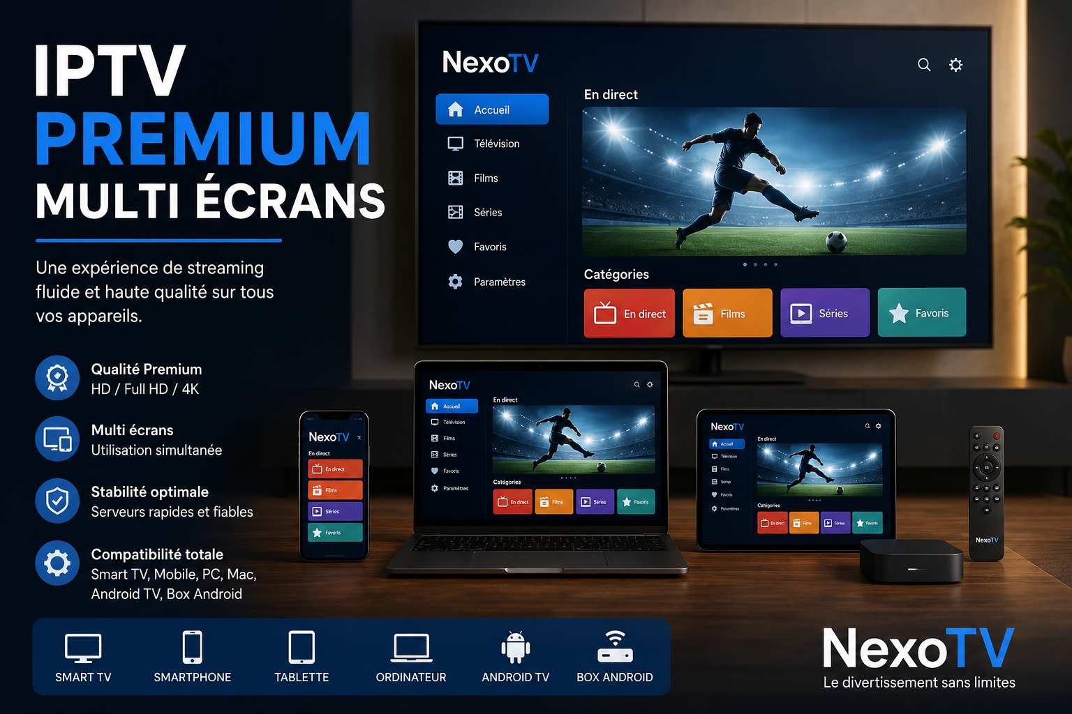 IPTV Premium multi écrans
