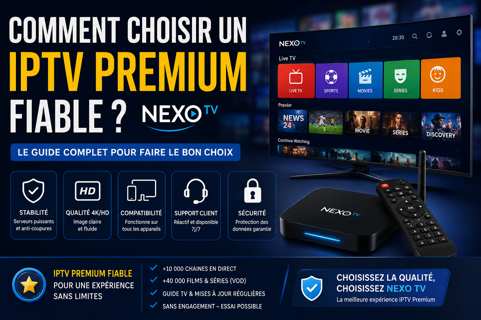 Comment choisir un IPTV Premium fiable ?