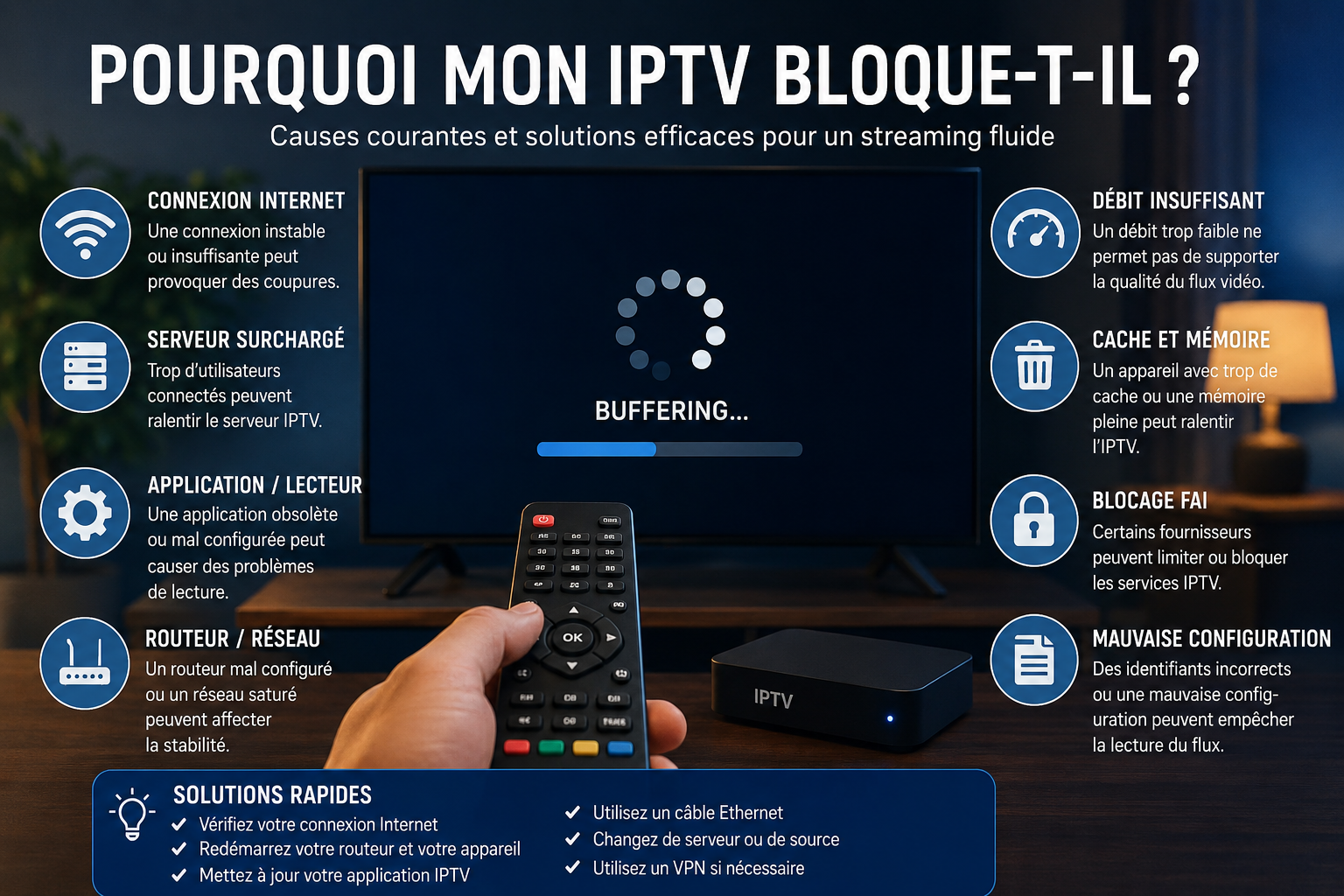 Pourquoi mon IPTV bloque-t-il ?
